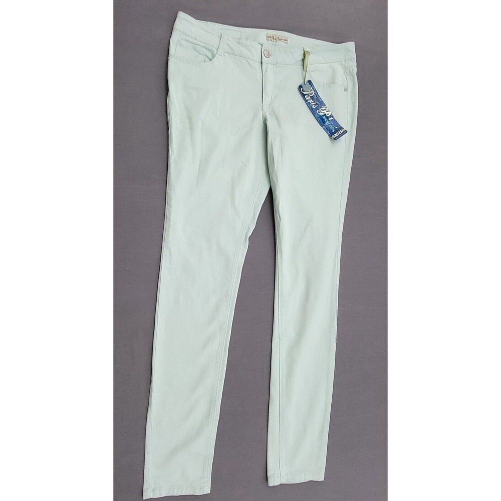 Paris‎ Blues Super Skinny Jeans Womens 19 Mint Green Pastel Stretch NWT